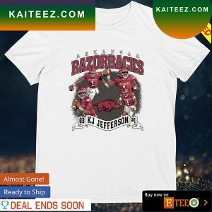 Arkansas Razorbacks KJ Jefferson #1 picture collage T-shirt