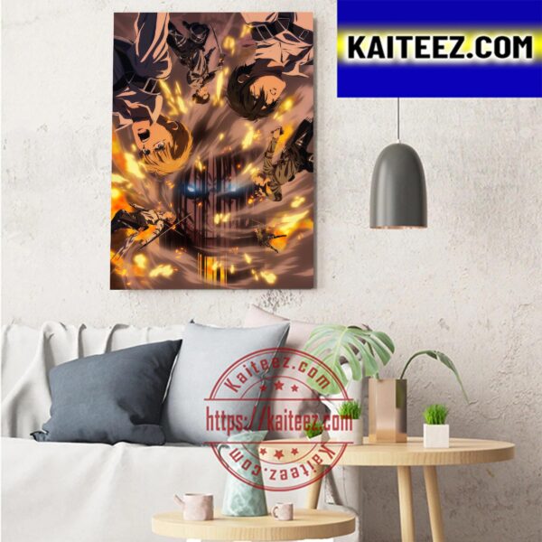 Attack On Titan Final Season Part 3 Art Decor Poster Canvas