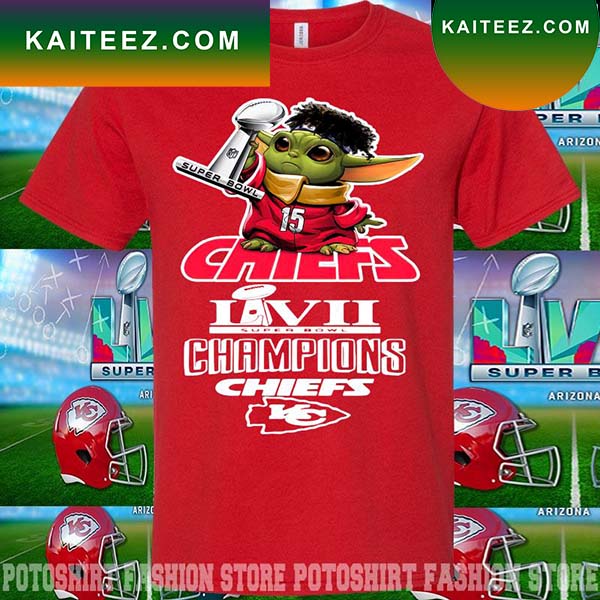 Kansas City Chiefs Patrick Mahomes Super Bowl Trophy 2023 T-shirt –