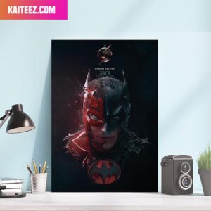 Batman Keaton x The Flash Awesome Poster The Flash DCEU Movies Decor Canvas-Poster