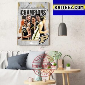 Big Ten Mens Basketball Regular Season Champions Are Purdue Basketball Art Decor Poster Canvas
