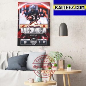 Birmingham Stallions In The 2023 USFL College Draft Select Malik Cunningham From Louisville Art Decor Poster Canvas