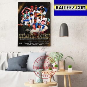 Black Aces Black Pitchers To Win 20 Games In A Season Art Decor Poster Canvas