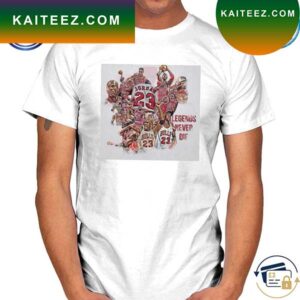 Bulls Legends never die jordan 23 T-shirt