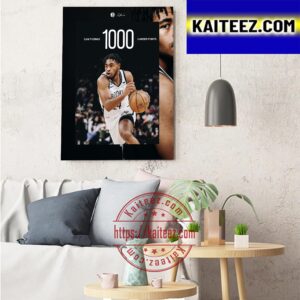 Cam Thomas 1000 Career Points Club With Brooklyn Nets Art Decor Poster Canvas