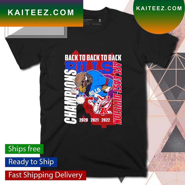 Champions back to back to back Bills AFC East Division T-shirt - Kaiteez