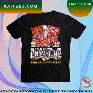Chiefs Kingdom super bowl lviI champions Kansas city Chiefs 2023 T-shirt