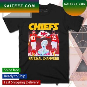 Chiefs Travis Kelce Patrick Mahomes National Champions T-shirt