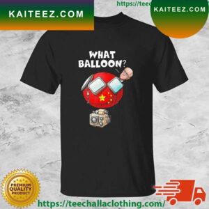 Chinese Spy Balloon Surveillance Biden Meme Flag T-shirt