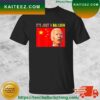 Chinese Spy Balloon Surveillance Joe Biden Xi Jinping China Flag T-shirt