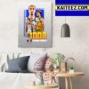 Congratulations To Myles Turner 1100 Career Blocks With Indiana Pacers Art Decor Poster Canvas