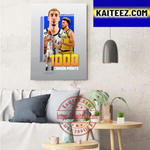 Chris Duarte 1000 Career Points Club With Indiana Pacers Art Decor Poster Canvas