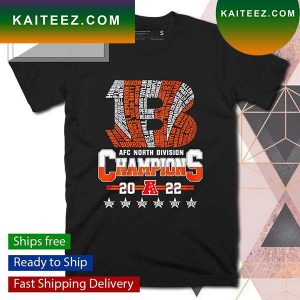 Cincinnati Bengals AFC North Division Champions 2022 T-shirt