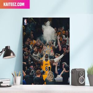Congratulations Scoring King LeBron James Los Angeles Lakers Decorations Canvas-Poster