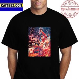 Congratulations To Kansas City Chiefs Are 2023 Super Bowl LVII Champions Vintage T-Shirt