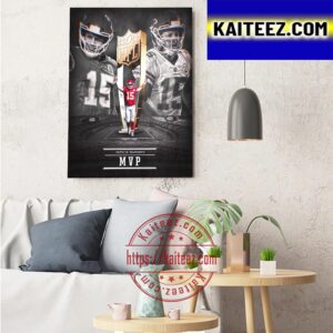 Congratulations To Patrick Mahomes II Is 2022 NFL MVP Art Decor Poster Canvas