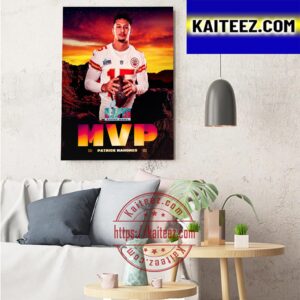 Congratulations To Patrick Mahomes Is MVP Super Bowl LVII 2023 Art Decor Poster Canvas