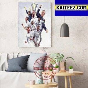 Congratulations To Real Madrid On Winning 5th FIFA Club World Cup Trophy Art Decor Poster Canvas