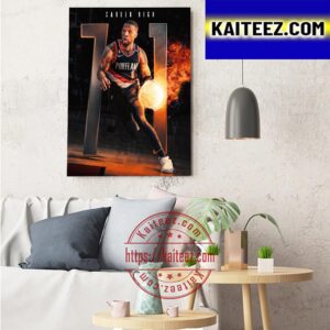 Damian Lillard Career High With 71 Points Art Decor Poster Canvas
