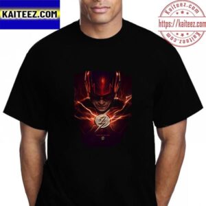 Ezra Miller As The Flash In The Flash Worlds Collide Movie Vintage T-Shirt
