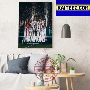 FIFA Club World Cup Morocco 2022 Champions Are Real Madrid Art Decor Poster Canvas