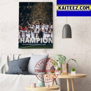 FIFA Club World Cup Morocco 2022 Winner Are Real Madrid Art Decor Poster Canvas