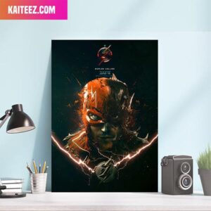 Flash x Dark Flash Variant The Flash Movie DC Comics Decor Canvas-Poster