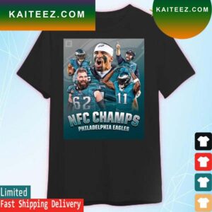 Fly Eagles Fly 2022 NFC Champions Philadelphia Eagles advance to Super Bowl LVI poster T-shirt