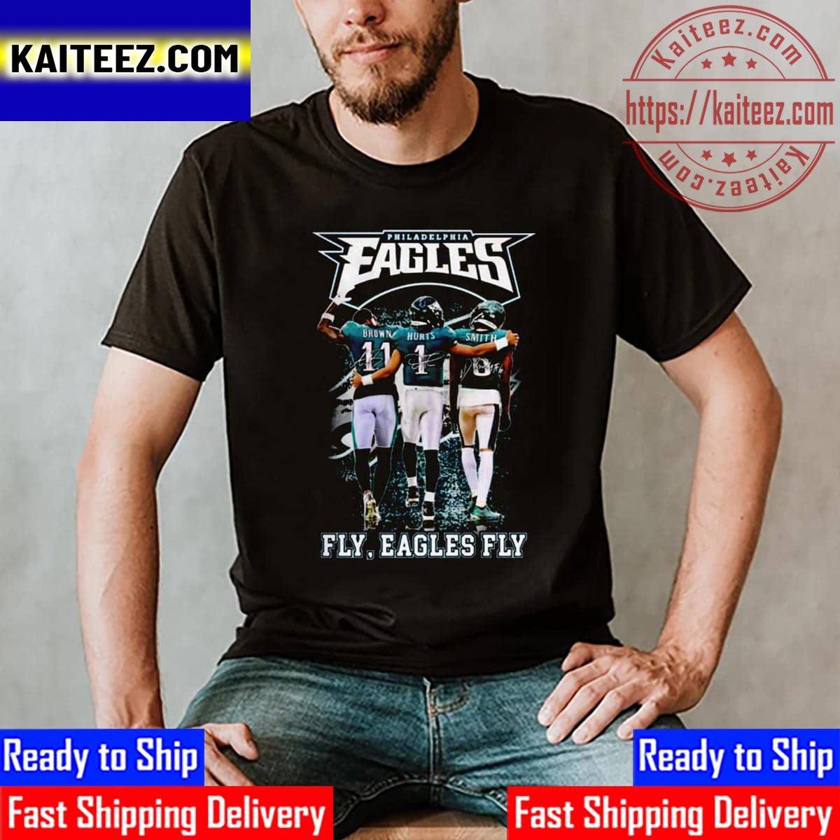 Vintage Philadelphia FLY EAGLES FLY T-Shirt' Men's T-Shirt