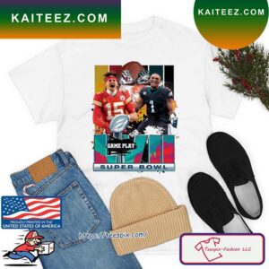 Game Day Super Bowl Lvii Mohames Chiefs Vs Hurt Eagles T-Shirt