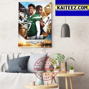 Garrett Wilson And Sauce Gardner Of New York Jets Is 2022 NFL Rookies Of The Year Art Decor Poster Canvas