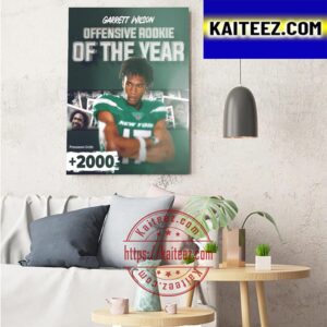 Garrett Wilson Is AP NFL Offensive Rookie Of The Year 2022 Art Decor Poster Canvas