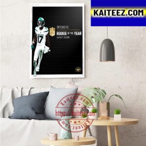 Garrett Wilson Is The 2022 AP Offensive Rookie Of The Year Art Decor Poster Canvas