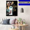 Garrett Wilson Winner The 2022 Offensive Rookie Of The Year Art Decor Poster Canvas