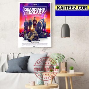 Guardians Of The Galaxy Volume 3 New Poster On Marvel Studios Art Decor Poster Canvas