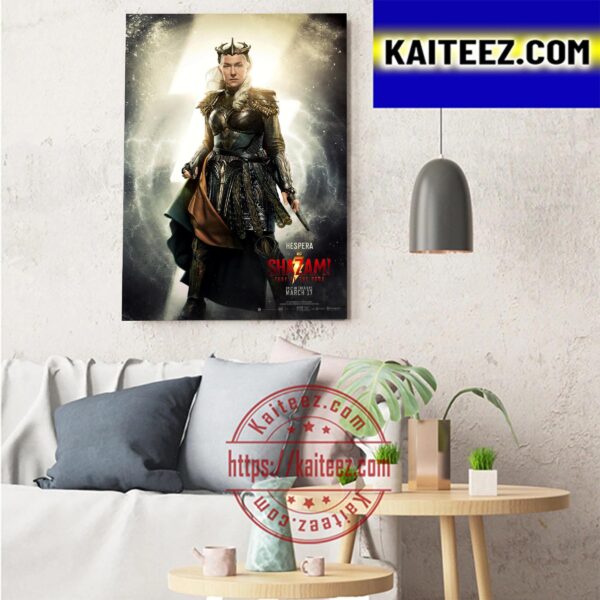 Helen Mirren as Hespera In Shazam Fury Of The Gods Art Decor Poster Canvas