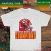 K. C. Wolf Kansas City Chiefs super bowl champions trophy T-shirt