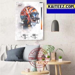 JaMarr Chase Took The League By Storm With Cincinnati Bengals NFL Art Decor Poster Canvas