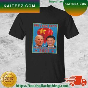 Joe Biden And Xi Jinping Balloon Boys Chinese Spy Incident 2023 T-shirt
