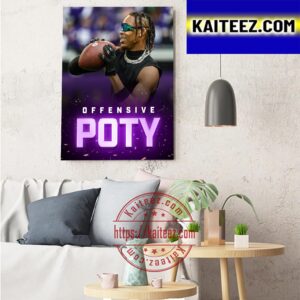 Justin Jefferson Is The 2022 AP Offensive Player Of The Year Art Decor Poster Canvas
