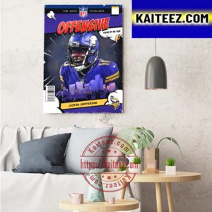 Justin Jefferson Is The 2022 Offensive Player Of The Year Art Decor Poster Canvas