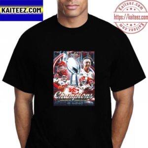 Kansas City Chiefs 1970 2020 2023 Super Bowl LVII Champions Vintage T-Shirt