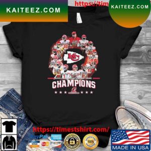 Kansas City Chiefs 2023 AFC Championship Game Champions Signatures T-shirt