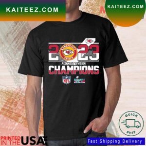 Kansas City Chiefs 2023 AFC West Division Champions Super Bowl LVII T-shirt