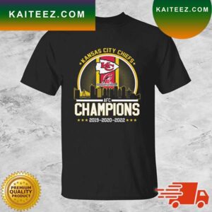 Kansas City Chiefs AFC Champions 2019 2020 2022 T-shirt