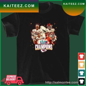 Kansas City Chiefs Andy Reid,frank Dominick Clark, Chris Jones, Travis Kelce And Patrick Mahomes Champions Super Bowl 2023 T-Shirt