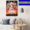 Kansas City Chiefs 1970 2020 2023 Super Bowl LVII Champions Art Decor Poster Canvas