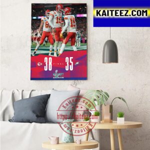 Kansas City Chiefs Are Champions Super Bowl LVII Champions Art Decor Poster Canvas