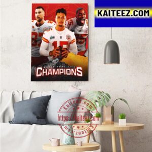Kansas City Chiefs Are Super Bowl 57 Champions Art Decor Poster Canvas