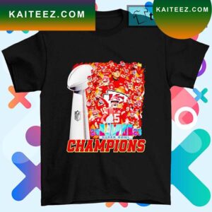 Kansas City Chiefs Champions 2023 LVII Super Bowl Trophy T-shirt